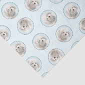 Papier Mousseline Coton de Tulear Peinture mignonne Original Animal  (Détail)