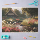 Papier Mousseline Cottage enchanté 2 Papier de découpage (Artisanat)