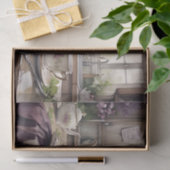 Papier Mousseline Cottage Lavender Kitchen Dreams Decoupage Imprimer (Cadeau)