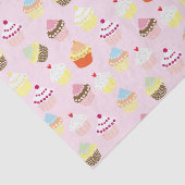 Papier Mousseline Coucakes Motif Pastel Pink (Détail)