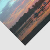 Papier Mousseline Coucher de soleil à l'anse (Détail)