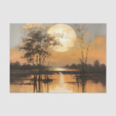 Papier Mousseline Coucher de soleil à l'heure dorée (Recto)