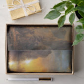 Papier Mousseline Coucher de soleil de Bierstadt dans la peinture de (Cadeau)