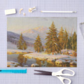 Papier Mousseline Coucher de soleil d'hiver, Découpage (Artisanat)