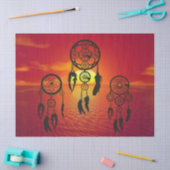 Papier Mousseline Coucher de soleil Dreamcatcher (Artisanat)
