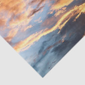 Papier Mousseline Coucher de soleil et nuages d'été (Détail)