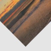 Papier Mousseline Coucher de soleil exceptionnel sur la plage (Détail)