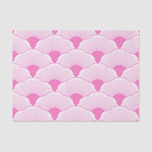 Papier Mousseline Coucher de soleil, rose tonique, texture béton (Recto)