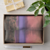 Papier Mousseline Coucher de soleil rose violet couleur phare (Cadeau)