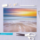 Papier Mousseline Coucher de soleil sur la plage (Artisanat)