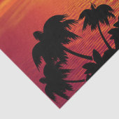 Papier Mousseline Coucher de soleil tropical (Détail)