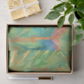 Papier Mousseline Coucher de soleil tropical chaud (Cadeau)