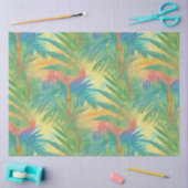 Papier Mousseline Coucher de soleil tropical chaud (Artisanat)