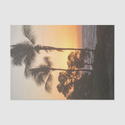 Papier Mousseline Coucher du soleil rêveur (Recto)