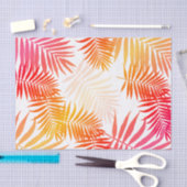 Papier Mousseline Coucher du soleil tropical d'été de feuille de (Artisanat)