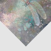Papier Mousseline Couleur chatoyante, libellule Ethérée (Détail)