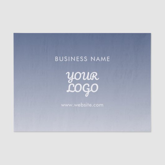 Papier Mousseline Couleur de dégradé modifiable de votre logo (Recto)