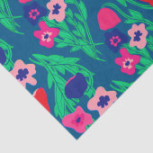 Papier Mousseline Couleur de fleurs d'impression Riso (Détail)