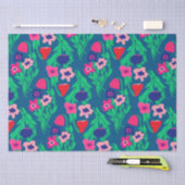 Papier Mousseline Couleur de fleurs d'impression Riso (Artisanat)