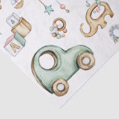 Papier Mousseline Couleur de l'eau conception des objets pour bébés (Détail)