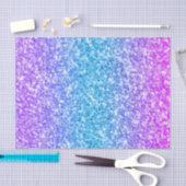 Papier Mousseline Couleur de parties scintillant rose, bleu et viole (Artisanat)