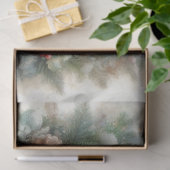 Papier Mousseline Couleur d'eau mignonne Hiver Bois Fox Découpage (Cadeau)