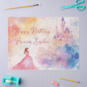 Papier Mousseline Couleur d'eau rose pâle sur mesure Princess Castle (Artisanat)