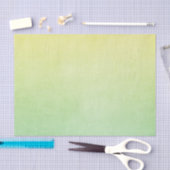 Papier Mousseline Couleur d'eau verte et jaune (Artisanat)