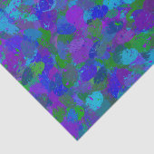 Papier Mousseline Couleur du peacock (Détail)