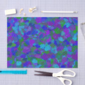 Papier Mousseline Couleur du peacock (Artisanat)