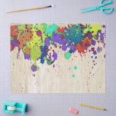 Papier Mousseline COULEUR FUNNY SPLASH I + votre backgr. & idées (Artisanat)