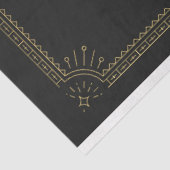 Papier Mousseline Couleur noire et or Cancer Tarot de crabe (Détail)