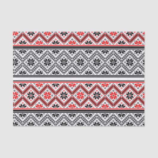 Papier Mousseline Couleur personnalisée Chandail de Noël rouge et no (Recto)