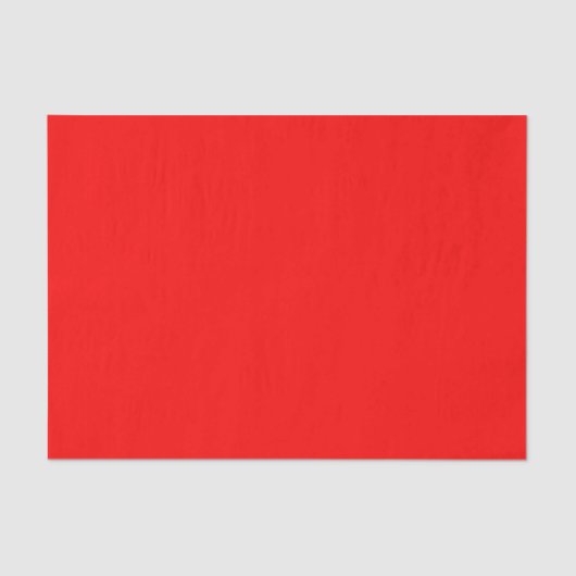 Papier Mousseline Couleur simple rouge uni (Recto)