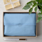 Papier Mousseline Couleur solide : bleu ciel (Cadeau)