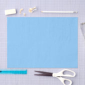 Papier Mousseline Couleur solide : bleu ciel (Artisanat)