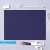Papier Mousseline Couleur solide : bleu marine (Artisanat)