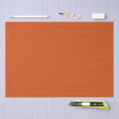 Papier Mousseline Couleur solide couleur uni rouille brûlé orange (Artisanat)