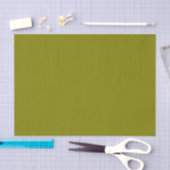 Papier Mousseline Couleur solide d'olive (Artisanat)