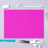 Papier Mousseline Couleur solide rose chaud (Artisanat)