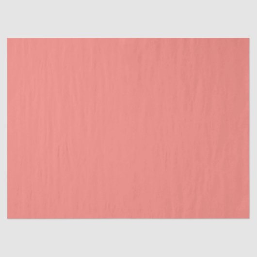 Papier Mousseline Couleur solide rose corail (Recto)