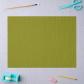 Papier Mousseline Couleur solide vert olive simple (Artisanat)