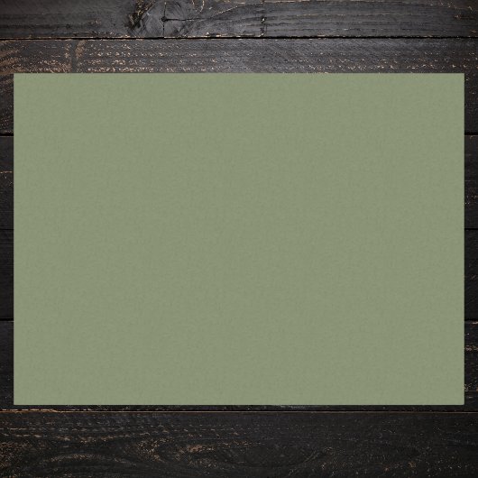 Papier Mousseline Couleur solide verte Sage