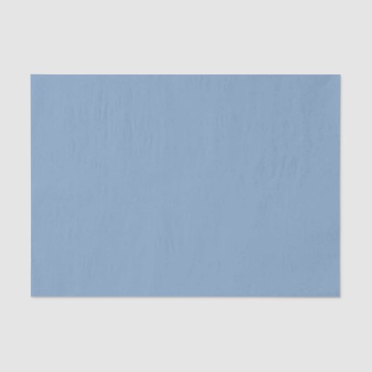 Papier Mousseline Couleur uni bleu pastel bleu poussiéreux (Recto)