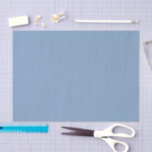 Papier Mousseline Couleur uni bleu pastel bleu poussiéreux (Artisanat)