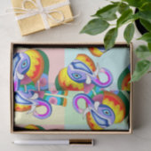 Papier Mousseline Couleurs arc-en-ciel éléphant (Cadeau)