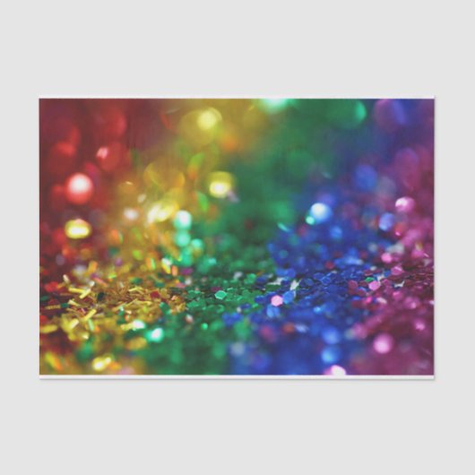 Papier Mousseline Couleurs arc-en-ciel LGBTQ (Recto)