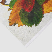 Papier Mousseline Couleurs colorées des feuilles d'automne (Détail)