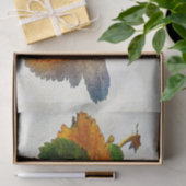 Papier Mousseline Couleurs colorées des feuilles d'automne (Cadeau)