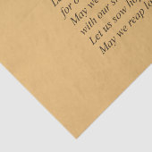 Papier Mousseline Couleurs d'automne Thanksgiving Poem (Détail)